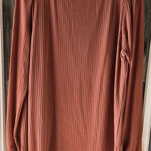 Staccato Rust Long Sleeve Top
